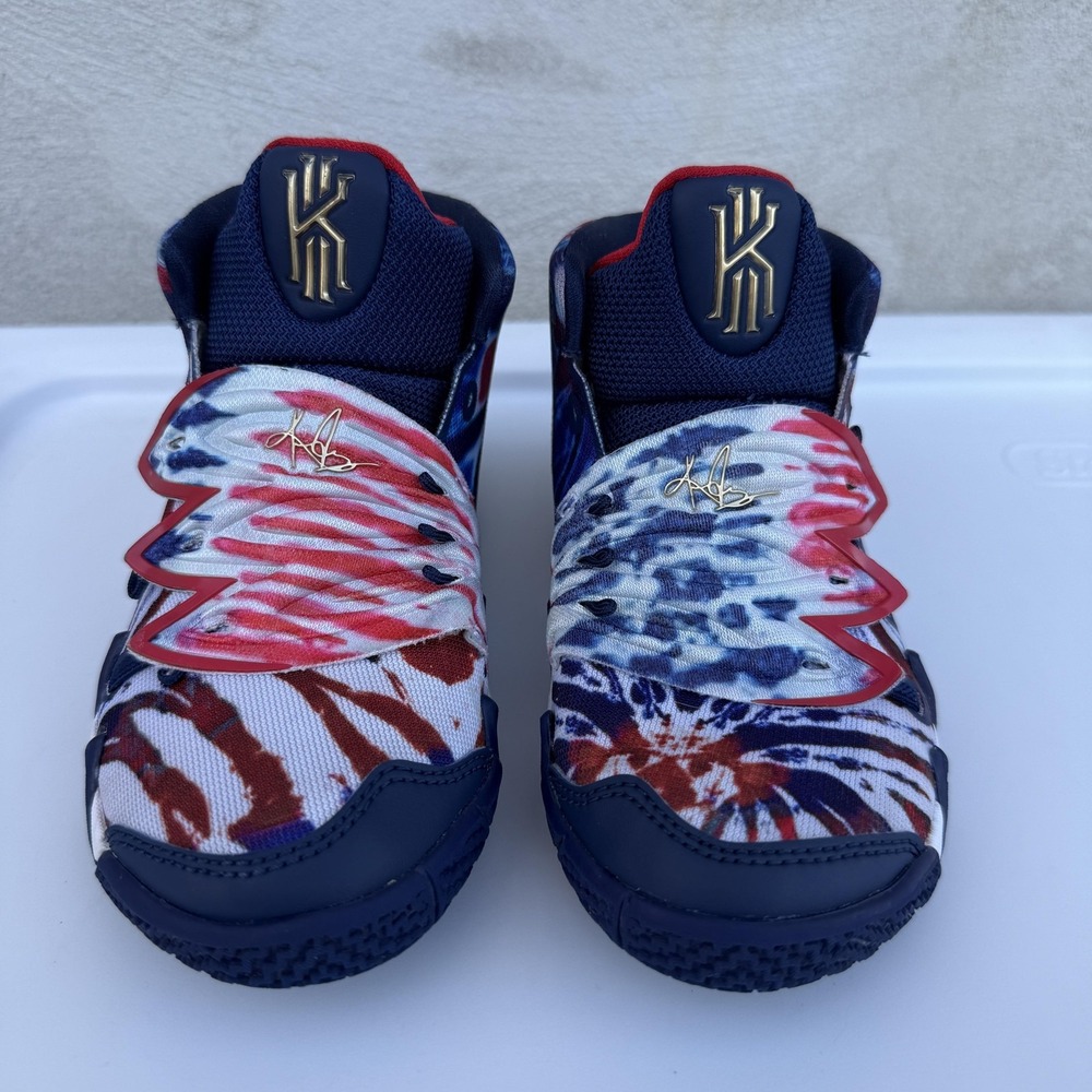 Nike Kyrie 5 Shoes Kids Size 11C Tie Dye Multi Basketball Sneakers DA2327-400